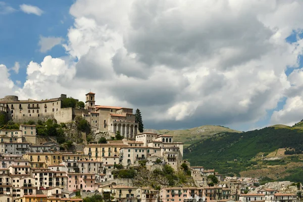 Vue Panoramique Muro Lucano Village Dans Les Montagnes Région Basilicate — Photo