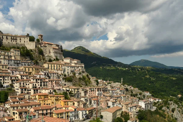 Vue Panoramique Muro Lucano Village Dans Les Montagnes Région Basilicate — Photo