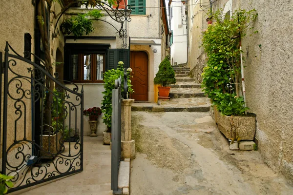 Muro Lucano Italy June 2021 Narrow Street Old Houses Medieval — Stock Photo, Image