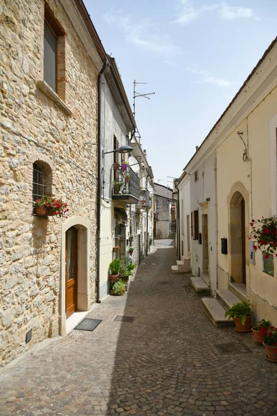 Deliceto Italy June 2021 Small Street Old Houses Medieval Village — Stock Photo, Image