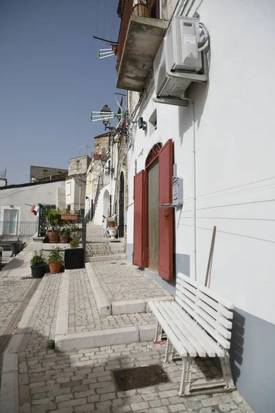 Uma Pequena Rua Entre Antigas Casas Candela Uma Aldeia Medieval — Fotografia de Stock
