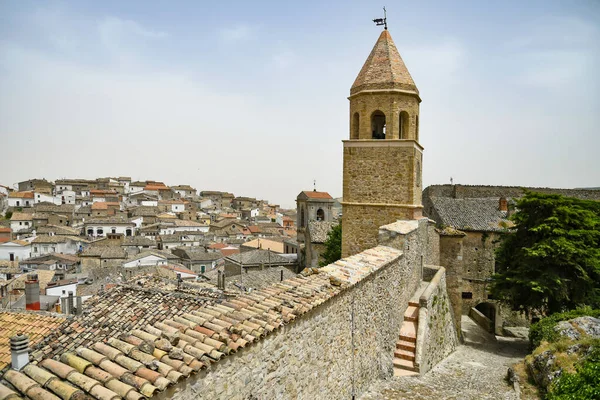 Středověká Vesnice Bovino Regionu Puglia Itálie — Stock fotografie