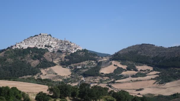 Vista Panoramica Sant Agata Puglia Borgo Medievale Del Sud Italia — Video Stock
