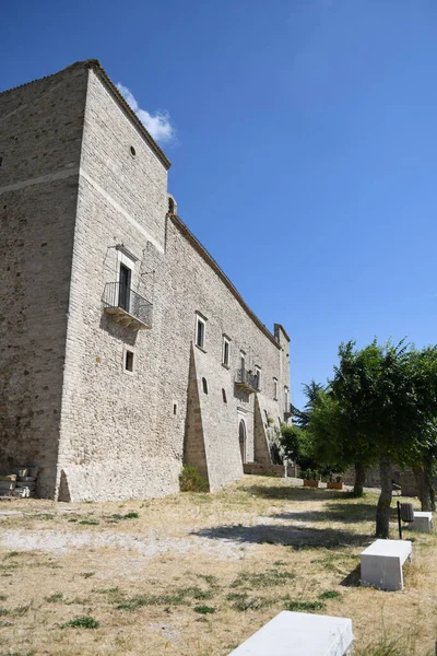 Sant Agata Puglia Italie 2021 Façade Ancien Château Dans Village — Photo