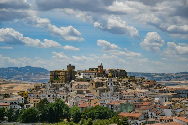 Panoramautsikt Över Rocchetta Sant Antonio Medeltida Apulien Regionen Italien — Stockfoto