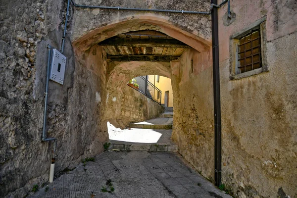 Uma Rua Torrecuso Uma Cidade Velha Província Benevento Itália — Fotografia de Stock