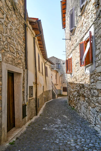 Maenza Italia Luglio 2021 Una Strada Nel Centro Storico Una — Foto Stock