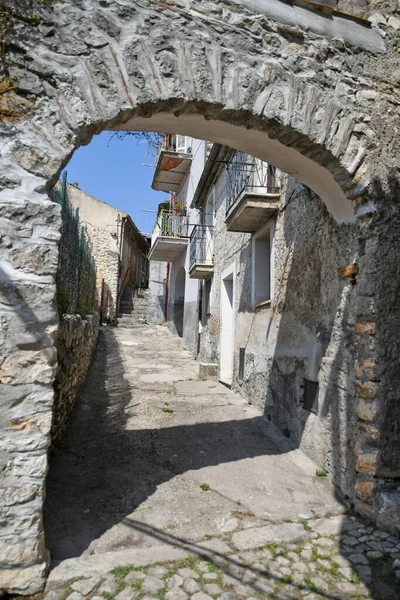 Maenza Italië Juli 2021 Een Straat Het Historische Centrum Van — Stockfoto