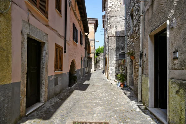 Maenza Italia Julio 2021 Una Calle Centro Histórico Una Ciudad — Foto de Stock