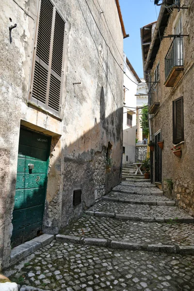 Maenza Italia Julio 2021 Una Calle Centro Histórico Una Ciudad —  Fotos de Stock