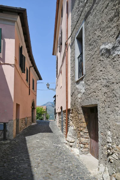 Maenza Olaszország 2021 Július Utca Történelmi Központjában Egy Középkori Város — Stock Fotó