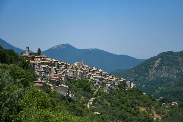 Vista Panorâmica Carpineto Romano Vila Medieval Região Lácio Itália — Fotografia de Stock