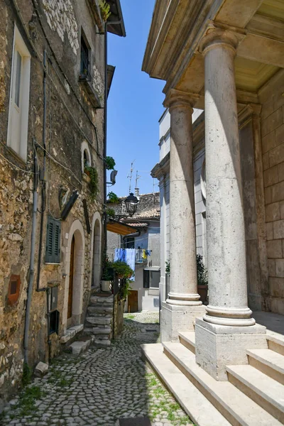 Carpineto Italy July 2021 Street Historic Center Medieval Town Lazio — Stock Photo, Image