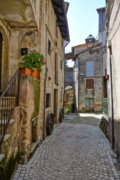 Carpineto Italy July 2021 Street Historic Center Medieval Town Lazio — Stock Photo, Image