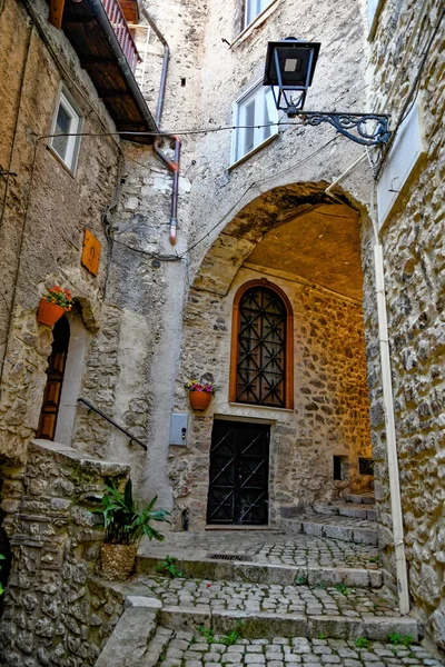 Carpineto Italien Juli 2021 Eine Straße Historischen Zentrum Einer Mittelalterlichen — Stockfoto