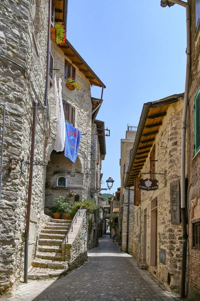 Carpineto Italy July 2021 Street Historic Center Medieval Town Lazio — Stock Photo, Image