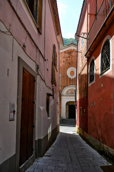 Una Calle Centro Histórico Maratea Casco Antiguo Región Basilicata Italia —  Fotos de Stock