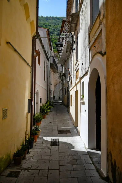 이탈리아의 바실리카타 지역에 라테아 역사적 중심지에 — 스톡 사진