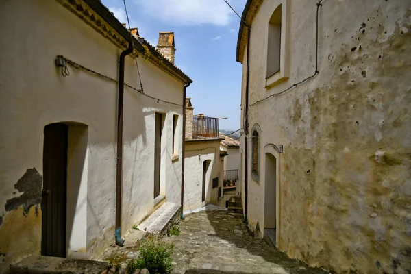 Uma Rua Centro Histórico Aliano Uma Cidade Velha Região Basilicata — Fotografia de Stock