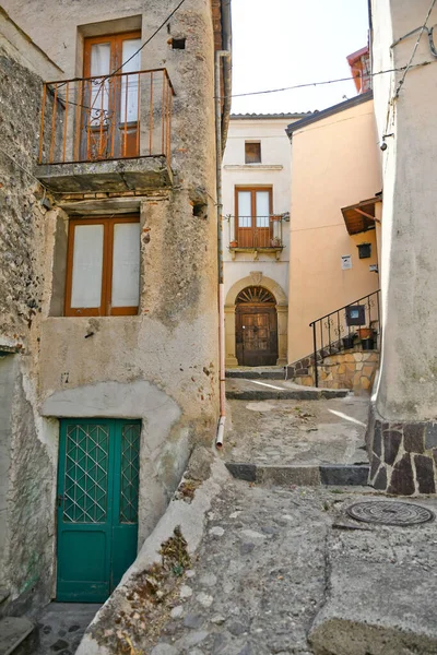 Вулиця Історичному Центрі Акрі Середньовічне Місто Калабрії Італія — стокове фото