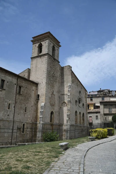 Starożytny Klasztor San Giovanni Fiore Średniowieczna Wioska Prowincji Cosenza — Zdjęcie stockowe