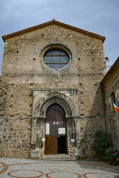 Een Oude Kerk San Giovanni Fiore Een Middeleeuws Dorp Provincie — Stockfoto