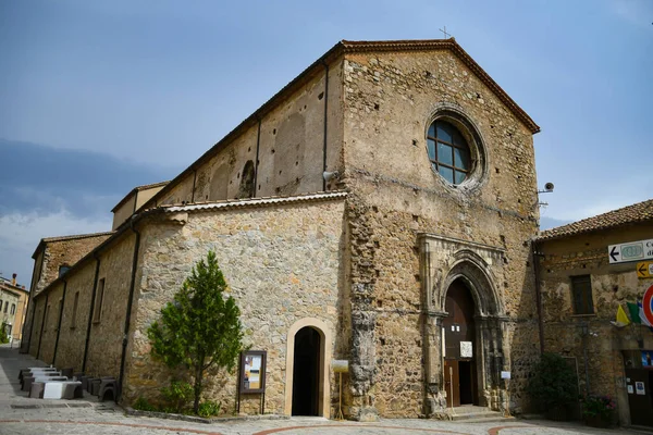 Uma Igreja Antiga San Giovanni Fiore Uma Vila Medieval Província — Fotografia de Stock