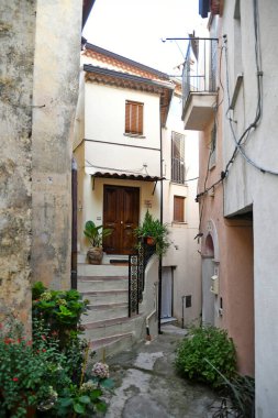 Rivello 'nun tarihi merkezinde bir cadde, İtalya' nın Basilicata bölgesinde bir ortaçağ kasabası..