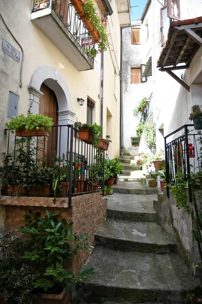 Rivello Nun Tarihi Merkezinde Bir Cadde Talya Nın Basilicata Bölgesinde — Stok fotoğraf