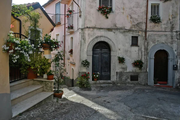 Une Rue Dans Centre Historique Rivello Une Ville Médiévale Dans — Photo