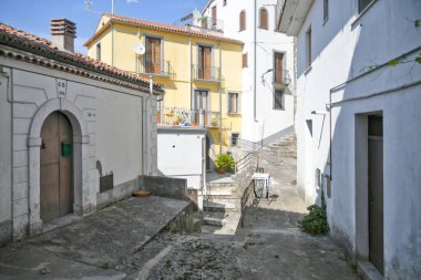 Rivello 'nun tarihi merkezinde bir cadde, İtalya' nın Basilicata bölgesinde bir ortaçağ kasabası..