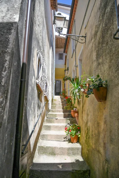 Ulice Historickém Centru Rivella Středověké Město Regionu Basilicata Itálie — Stock fotografie