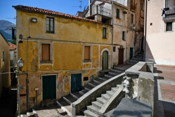 Une Rue Dans Centre Historique Rivello Une Ville Médiévale Dans — Photo