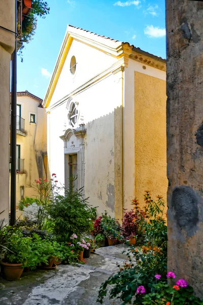 Ulice Historickém Centru Rivella Středověké Město Regionu Basilicata Itálie — Stock fotografie