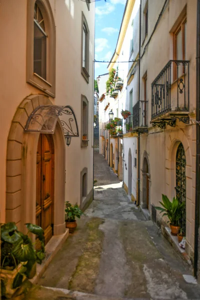 Una Calle Centro Histórico Rivello Una Ciudad Medieval Región Basilicata —  Fotos de Stock
