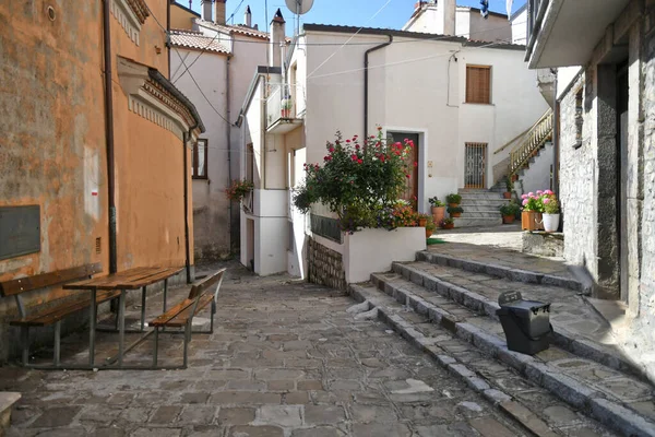 Eine Straße Historischen Zentrum Von Castelsaraceno Einer Altstadt Der Basilikata — Stockfoto