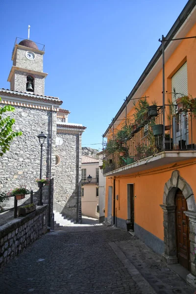 Ulice Historickém Centru Castelsaraceno Staré Město Regionu Basilicata Itálie — Stock fotografie