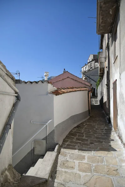 Ulice Historickém Centru Castelsaraceno Staré Město Regionu Basilicata Itálie — Stock fotografie