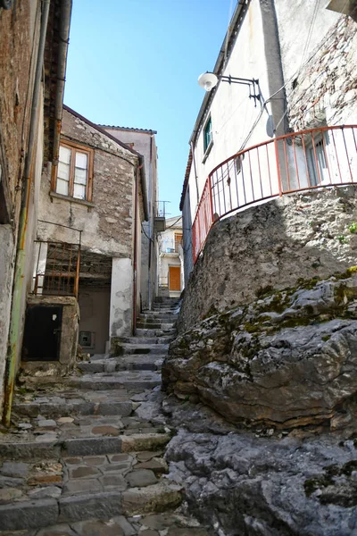 Gata Den Historiska Stadskärnan Castelsaraceno Gammal Stad Basilicata Regionen Italien — Stockfoto