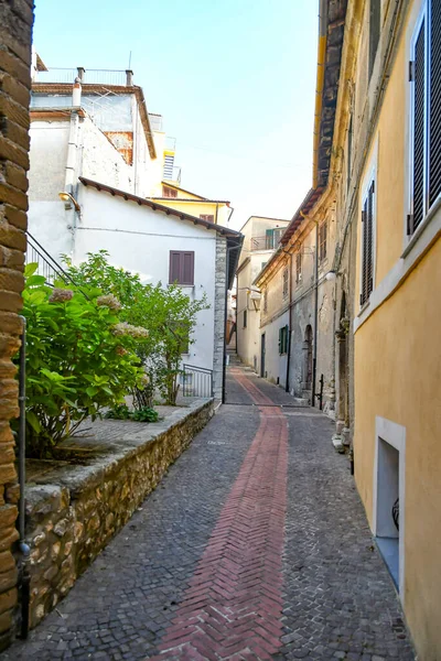 Street Historic Center Morolo Medieval Town Frosinone Province — Stock Photo, Image