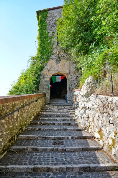 Street Historic Center Morolo Medieval Town Frosinone Province Italy — Stock Photo, Image