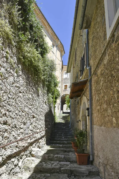 Strada Medievale San Donato Val Comino Nel Lazio — Foto Stock