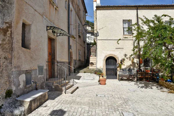 Ulice Středověkého Města San Donato Alvito Regionu Lazio Itálie — Stock fotografie
