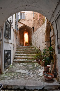 Gaeta 'nın tarihi merkezinde bir cadde, Lazio bölgesinde bir ortaçağ kasabası..