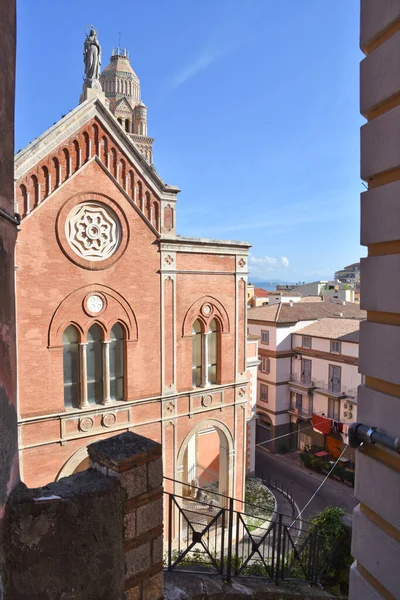 Panoramatický Výhled Město Gaeta Středověké Město Regionu Lazio — Stock fotografie