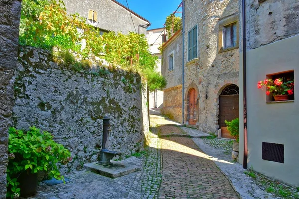 Una Caratteristica Strada Castro Dei Volsci Borgo Medievale Provincia Frosinone — Foto Stock