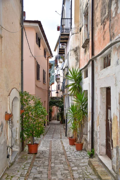 Talya Nın Lazio Bölgesinde Ortaçağ Köyü Monte San Biagio Karakteristik — Stok fotoğraf