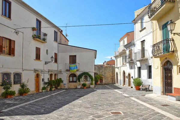 Una Strada Nel Centro Storico Isernia Centro Storico Del Molise — Foto Stock