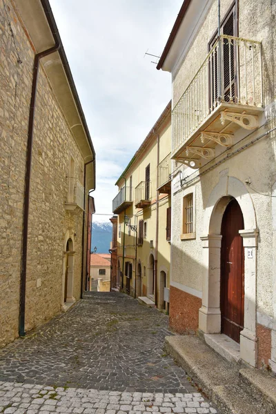 Una Calle Centro Histórico Macchiagodena Casco Antiguo Región Molise Italia —  Fotos de Stock