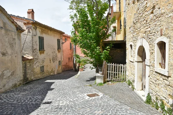 Ulice Historickém Centru Macchiagodena Staré Město Regionu Molise Itálie — Stock fotografie
